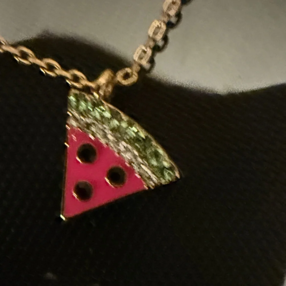 Kate Spade Gold Necklace with Pink Watermelon Pendant - Picture 9 of 11